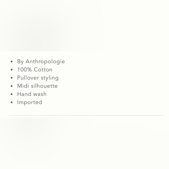 By Anthropologie Short-Sleeve Crochet Midi Shirt Dress - Picture 6 of 6